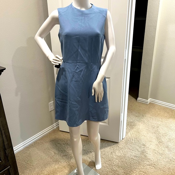 French Connection Dresses & Skirts - French Connection Whisper High Neck Blue Dress SZ 8